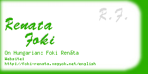 renata foki business card