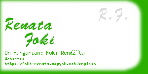 renata foki business card